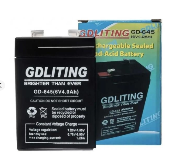 Акумуляторна батарея для сигналізації, ваг, касових апаратів, 6V/4Ah GDLITING GD-645, AGM 2024/07/06 Одеса