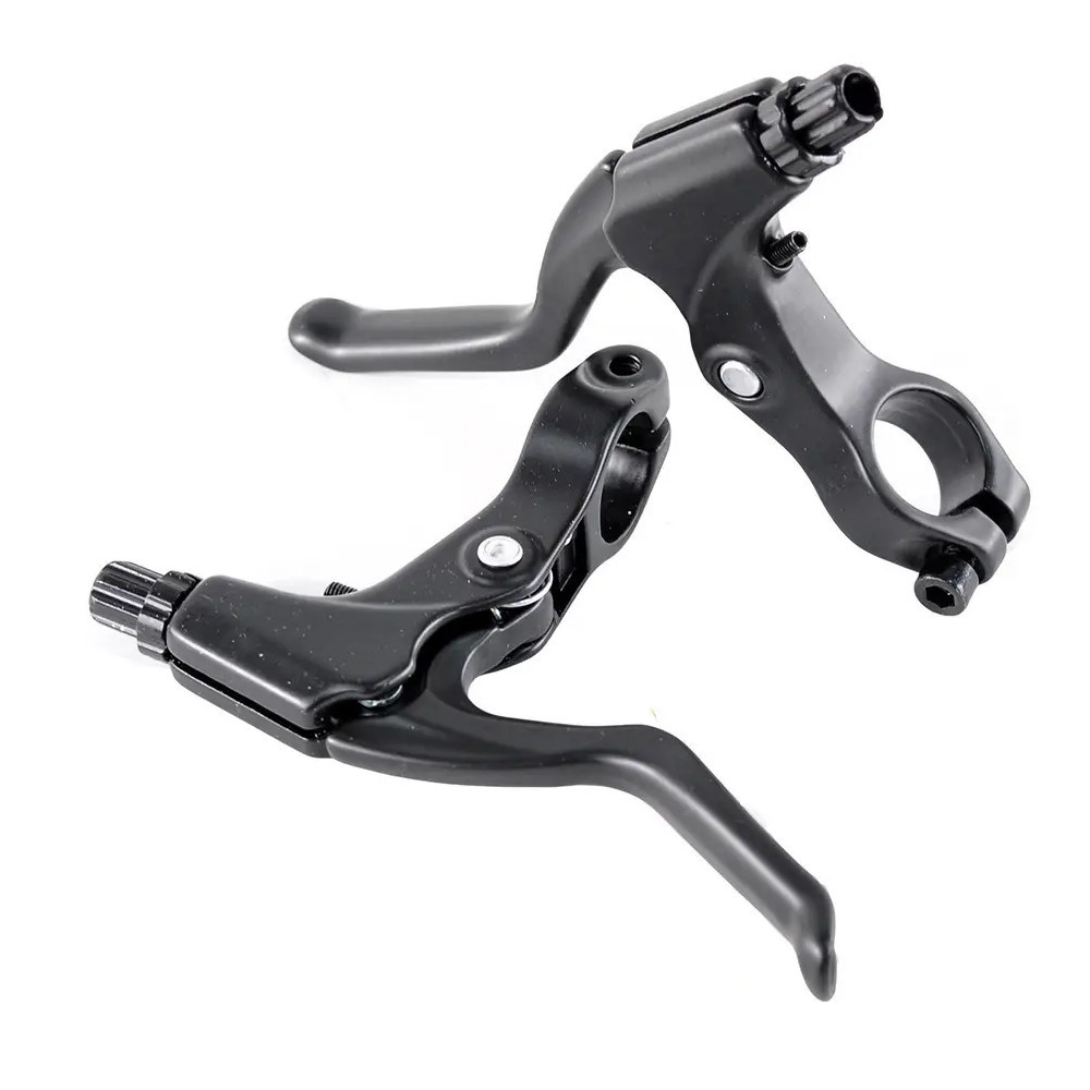 Ручки гальмівні для велосипеда Power МТБ ліва+права АЛ/АЛ чорні BV262D Бровари - фото 1