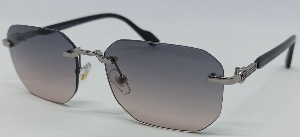 Брендові окуляри унісекс сонцезахисні сіро-рож із сірим металом. Київ - фото 8