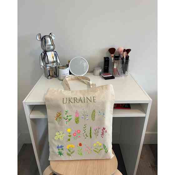 Екошопер BookOpt BK4083 Польові квіти, бежевий Луцьк