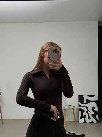 Женский базовый теплый гольф Рубчик на флисе с начесом Шоколад, 44/46 Одесса