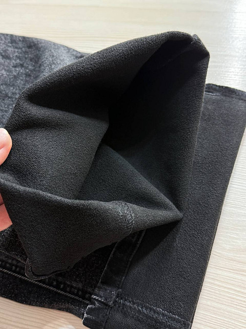 Джинсы женские Vanver 82107 утепленные на флисе палаццо прямые черные, черный, З2, 32, 87 см, 114 см Киев - изображение 12