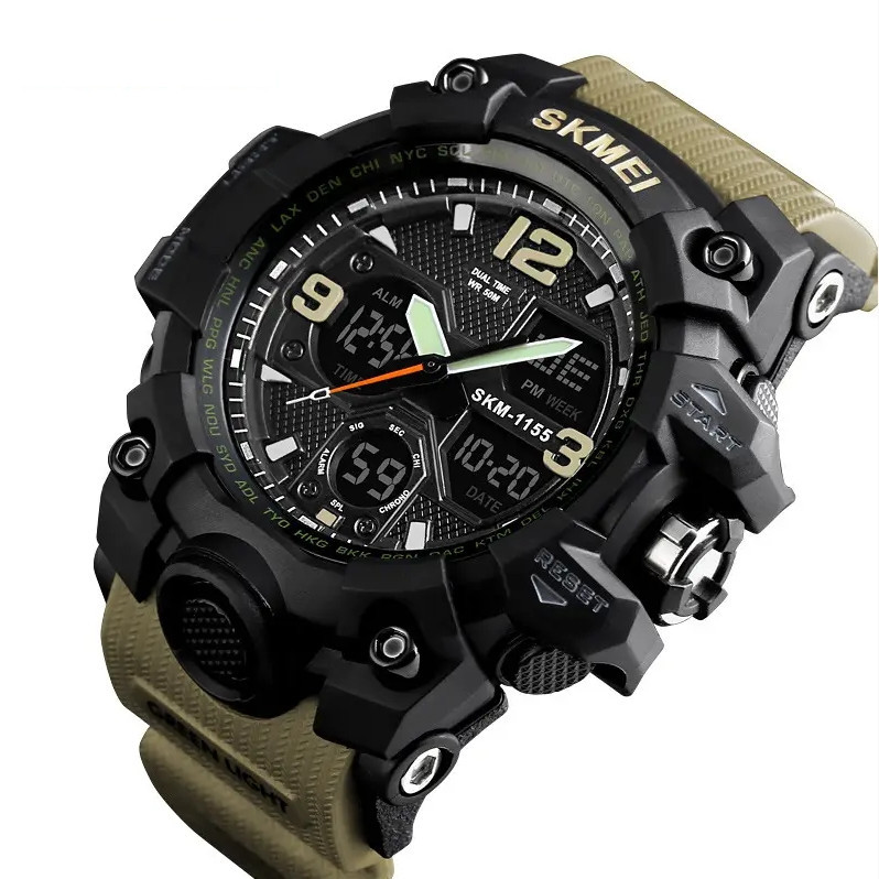 Мужские наручные часы Skmei Hamlet 1155 Хаки Винница - изображение 2