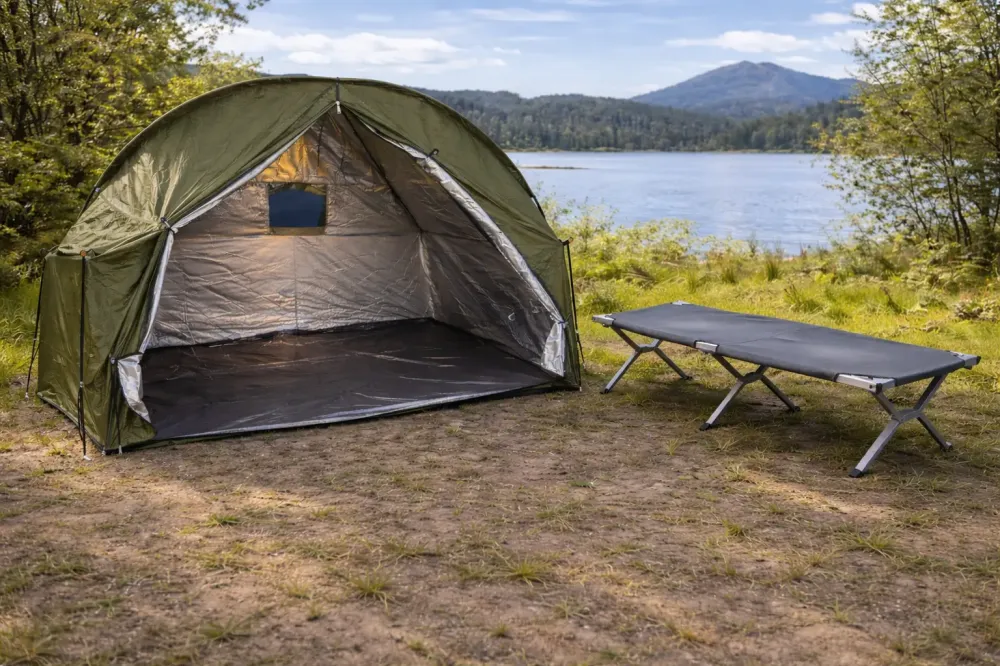 Комплект палатка 200х80х145см + раскладушка 190х70х62см для туризма, походов и рыбалки Коломыя - изображение 1