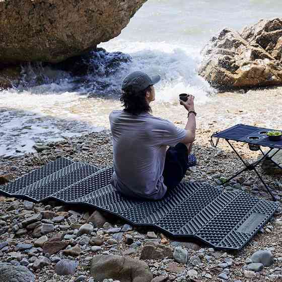 Килимок складаний IXPE Naturehike CNK2300DZ017, алюмінієва плівка, 200x65х2 см, темно-блакитний Київ