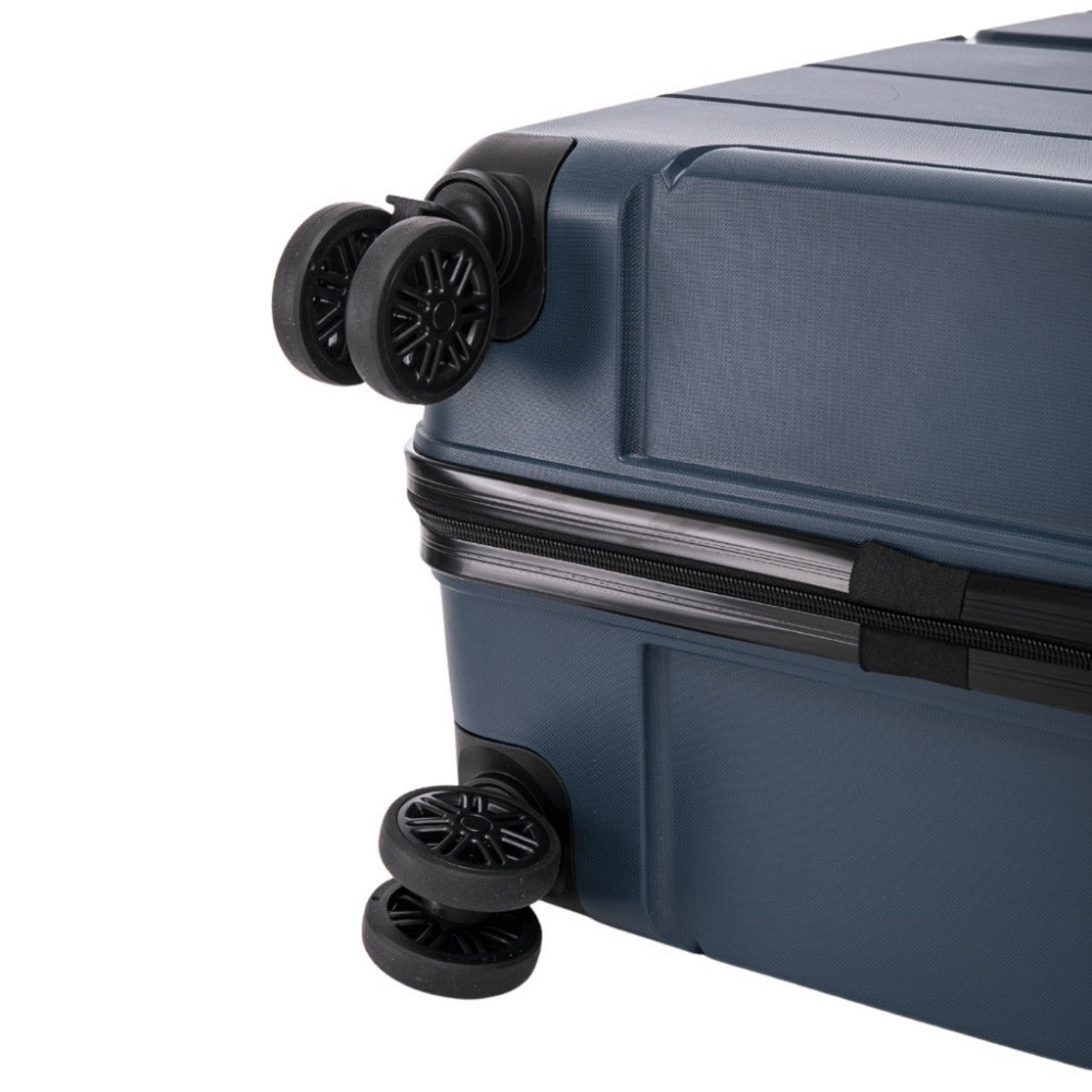 Чемодан полипропиленовый WINGS PP06 малый 55 см темно-синий Киев - изображение 8