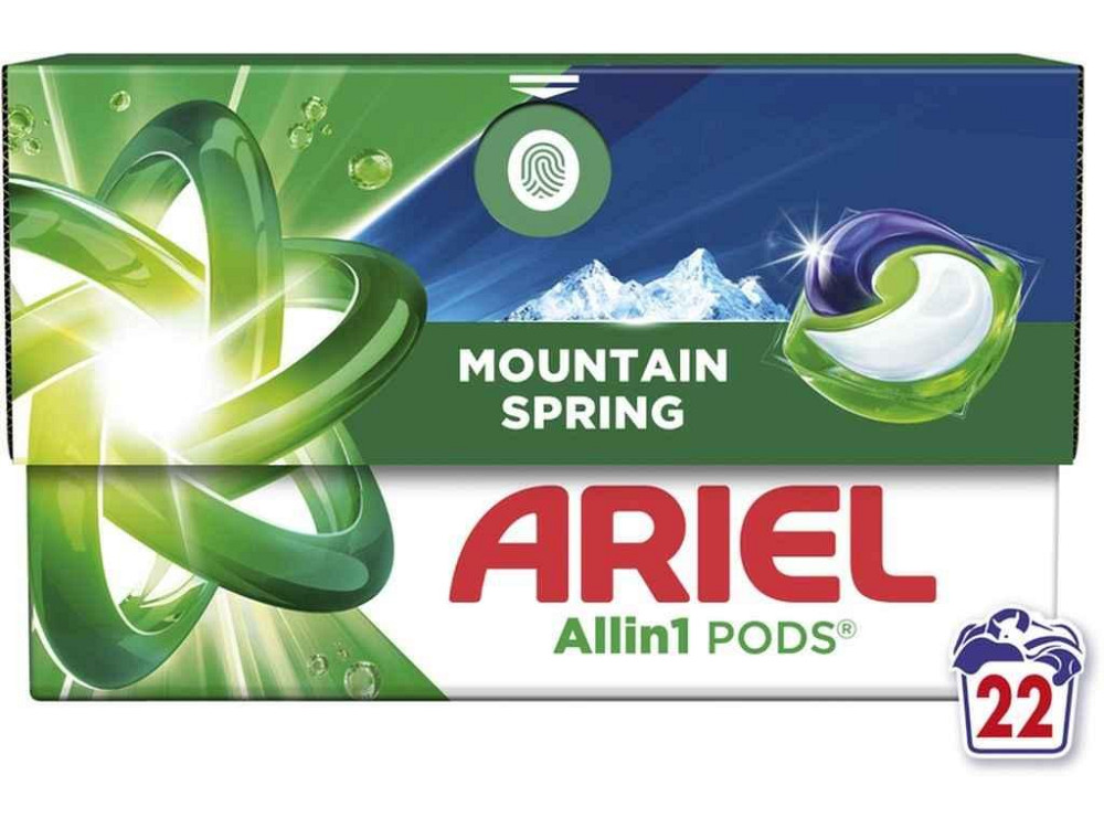 Капсулы для стирки 22шт Pods All-in-1 Горный источник ТМ ARIEL Киев - изображение 1