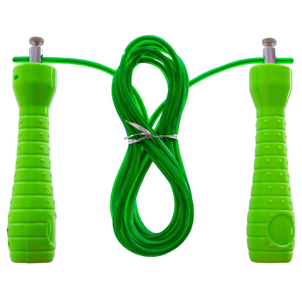 Скакалка скоростная Кроссфит co стальным тросом FI-4384 Вишнёвое - изображение 1