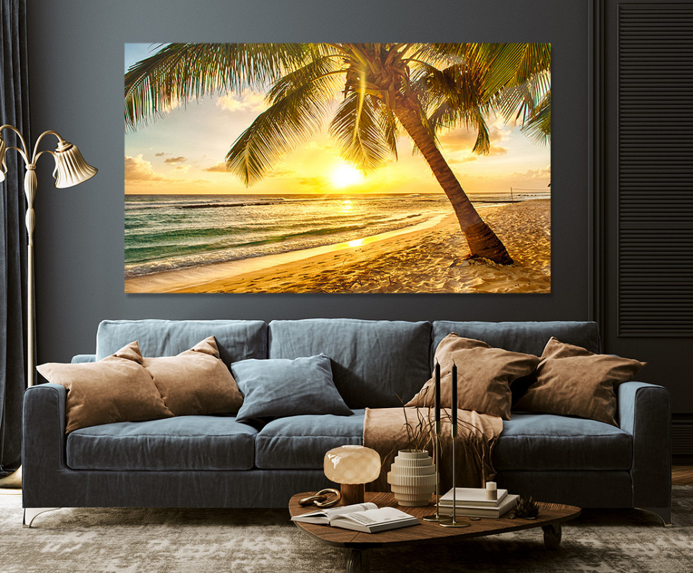 Картина холст в гостиную / спальню  Захід сонця    MLP_81 50x100 см Киев - изображение 3