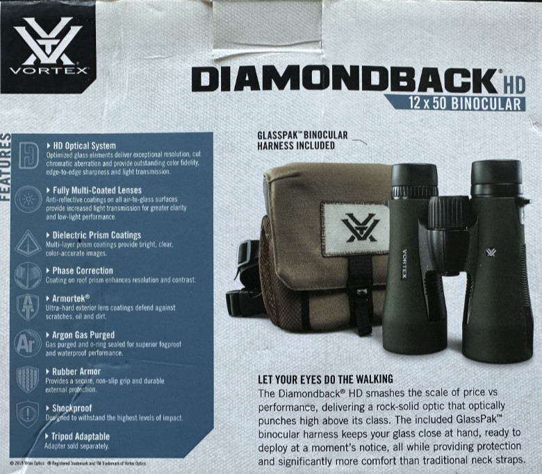 Бинокль: Vortex Diamondback HD 12x50 (DB-217) Новый! Киев - изображение 5