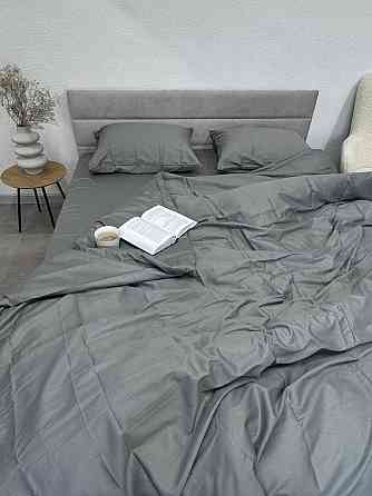 Ecotton Простирадло на резинці Ecotton 180х200 см із сатину (арт. 17-4402 Natural Grey) темно-с Коломия