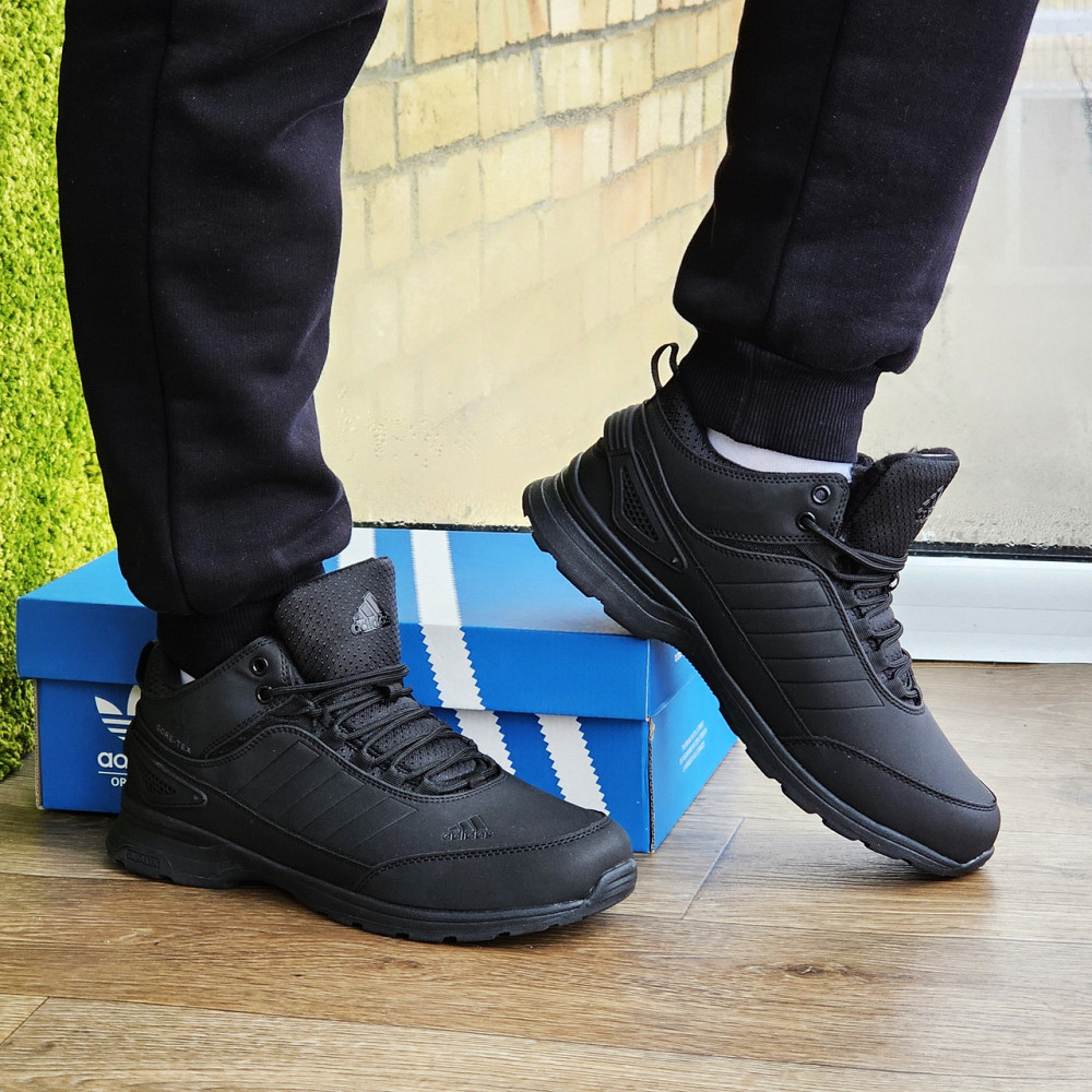 Зимові Кросівки Adidas GORE-TEX Чоловічі Чорні з МЕХОМ Черевики Адідас Гортекс (розміри: 41,42,43,44,45,46) - 56-1 Дніпро - фото 10
