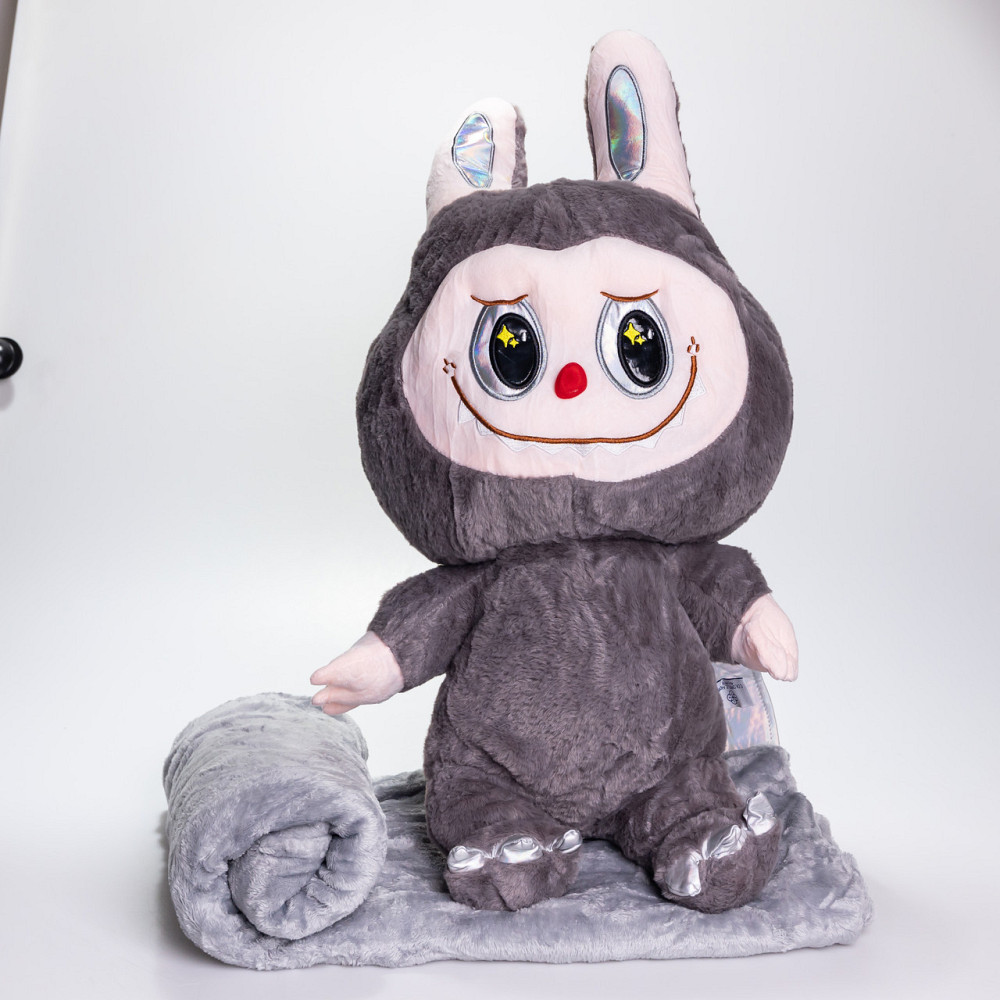 Плед-іграшка "Сірий дракон" Labubu 3 в 1 Київ - фото 2