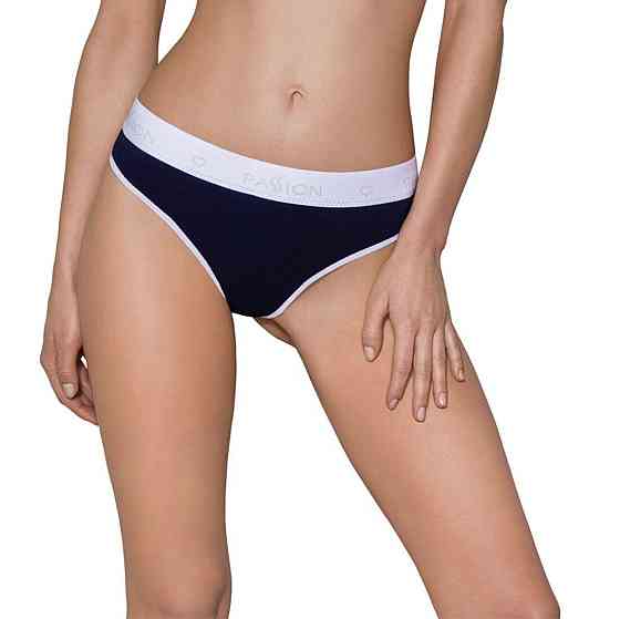 Спортивні трусики-стрінги Passion PS007 PANTIES L, navy blue Sex Aura Київ