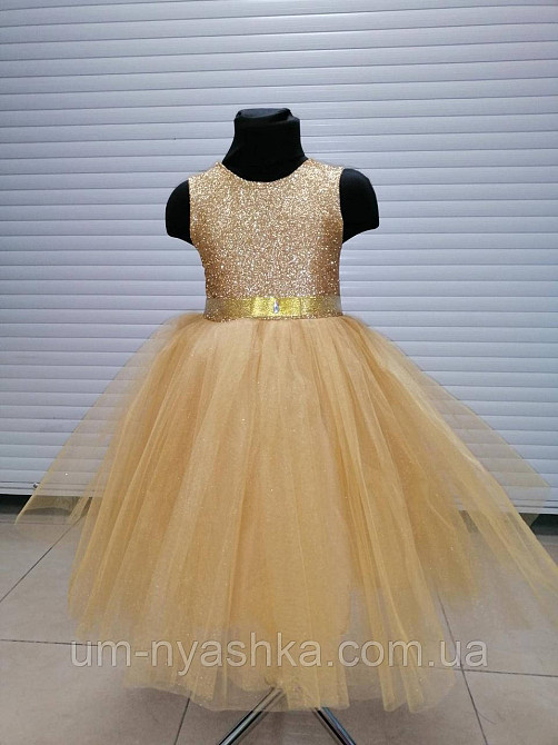 Детское нарядное платье с блестками Голубое Кривой Рог - изображение 8