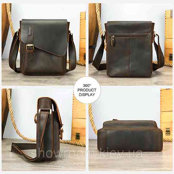Мужская сумка из качественной натуральной кожи Wild Leahter (6228) Киев