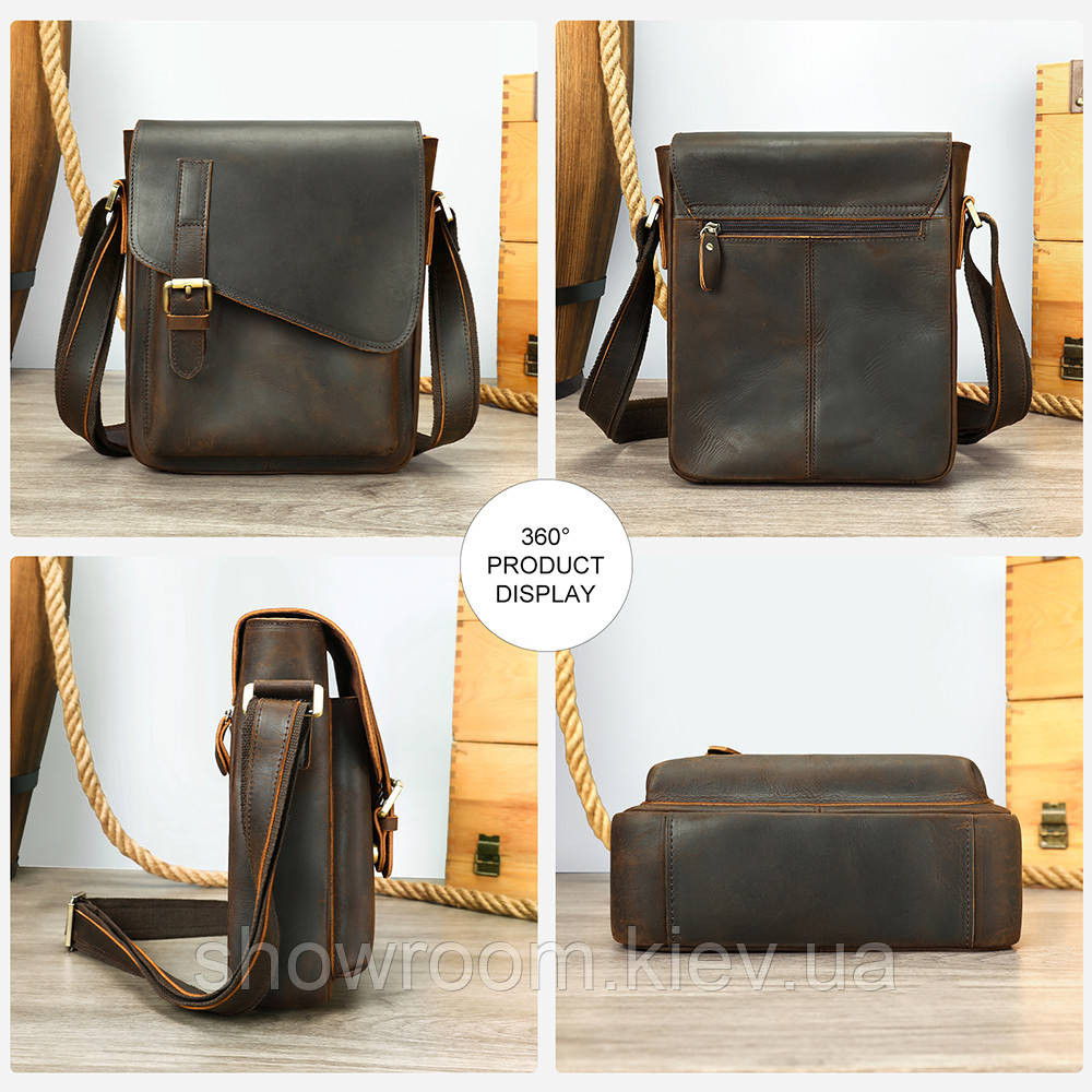 Мужская сумка из качественной натуральной кожи Wild Leahter (6228) Киев - изображение 3