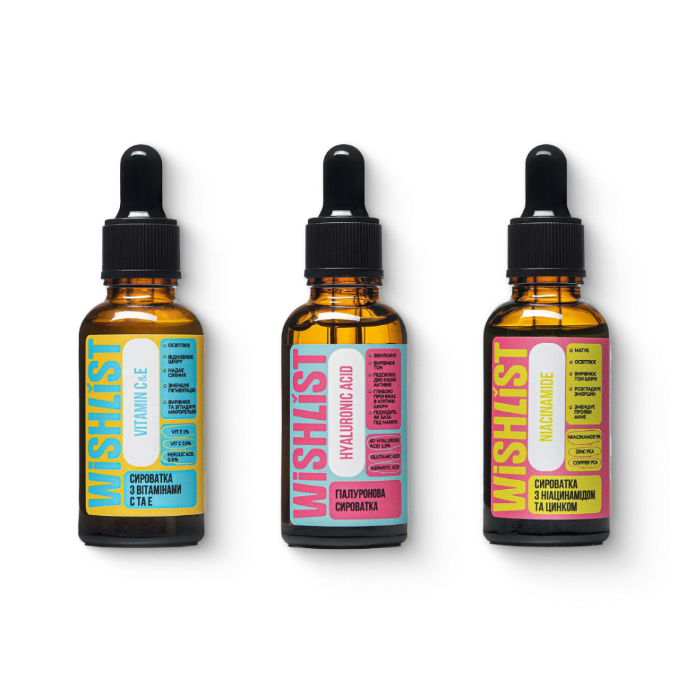 Набор сывороток для жирной кожи и расширенных пор WiSHLIST Киев - изображение 1
