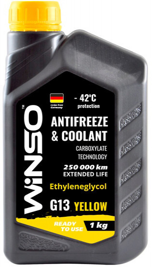 WINSO 880940 ANTIFREEZE YELLOW G13 — Сучасний жовтий антифриз G13 для максимального захисту системи охолодження двигуна Ковель - фото 1