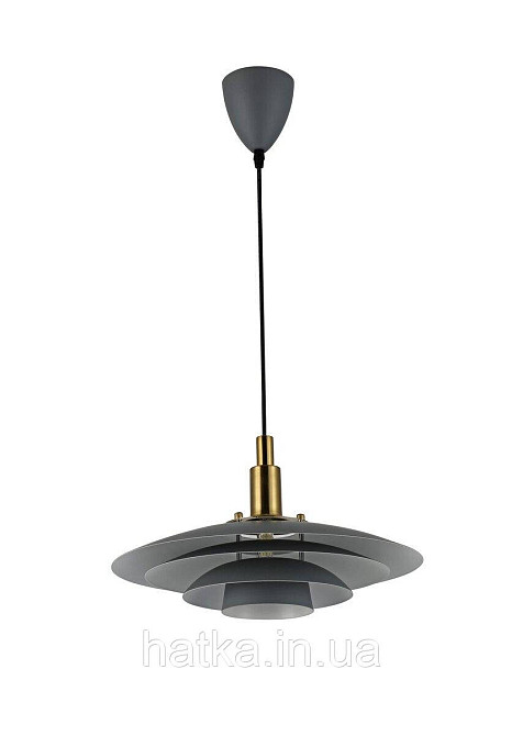 Підвісний світильник G 74729/1P Темно-сірий + Хром Київ - фото 2