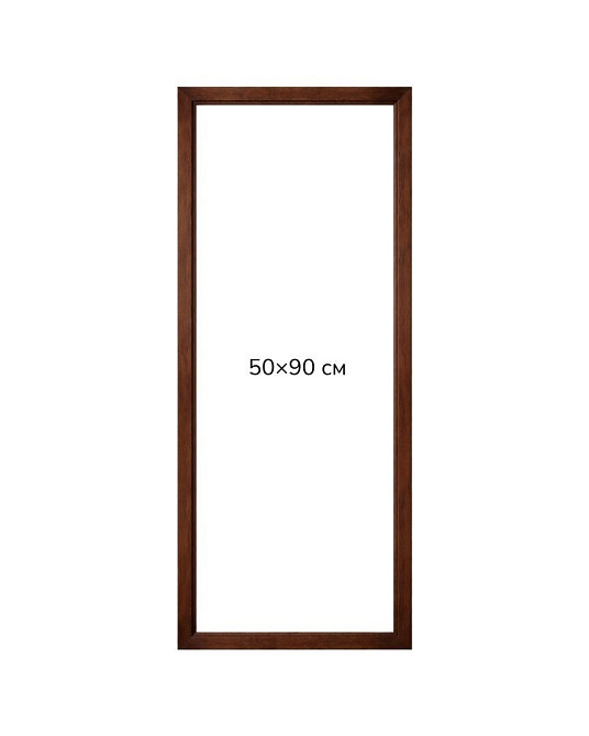 Багетна рамка (темне дерево 2 см) 50х90 Київ - фото 1