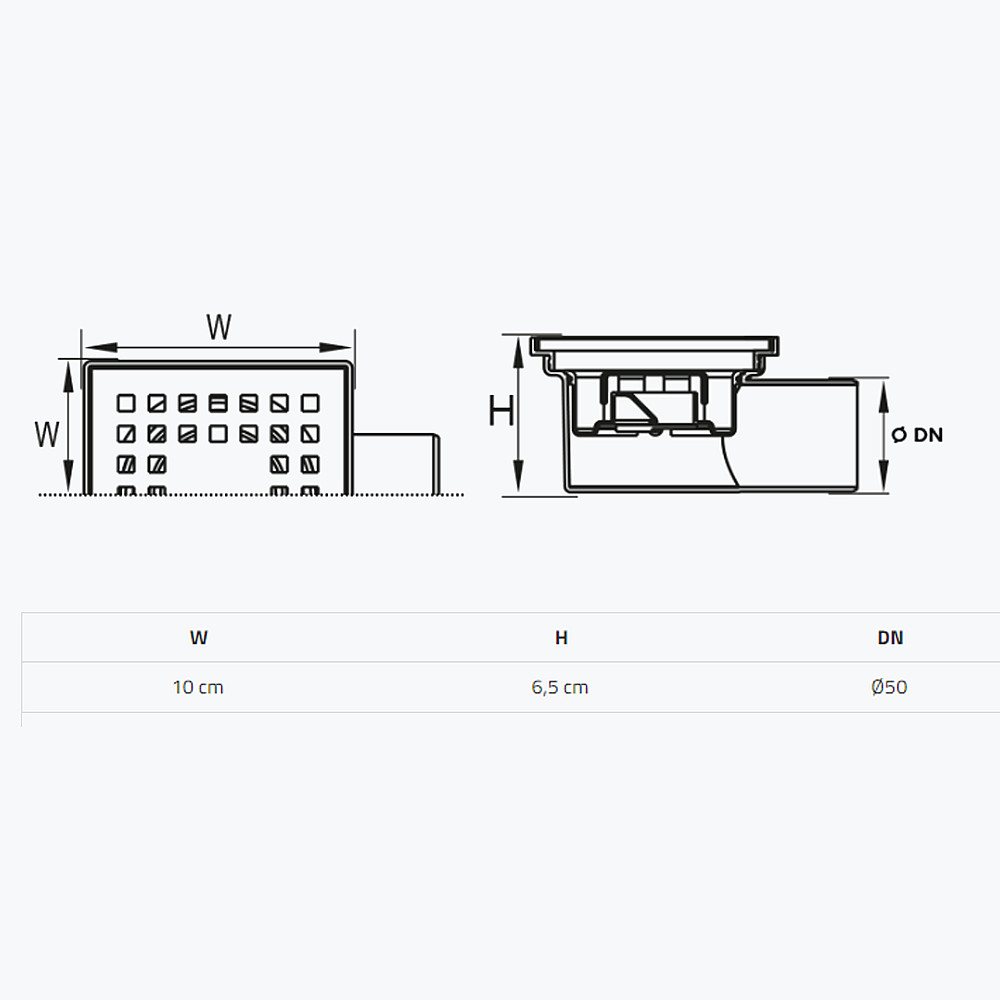 Трап душовий TILLO TM207 10х10см Тернопіль - фото 3