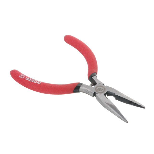 Довгогубці прямі, 115 мм, прецизійні, ізольовані двошарові рукоятки INTERTOOL HT-0130 Київ - фото 1