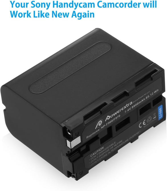 Аккумулятор Powerextra NP-F970 / NP-F960 / NP-F950 / NP-F930 8800 мАч для камер Sony, Li-ion Киев - изображение 6