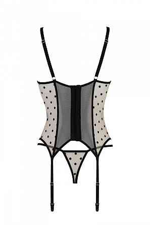 Корсет Passion MARINA CORSET, XXL/XXXL, beige, с открытыми чашками Sex Aura Киев
