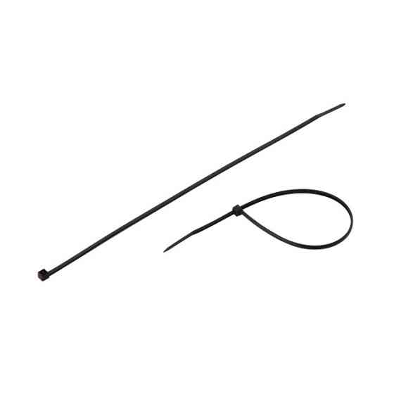 Хомут пластиковый, 2,5×200 мм, 100 шт/упак, черный INTERTOOL TC-2521 Киев