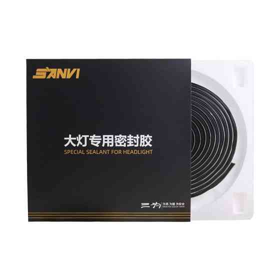 Герметик универсальный профессиональный Sanvi бутиловый черный (автомобильный для фар) лента/бобина Харьков