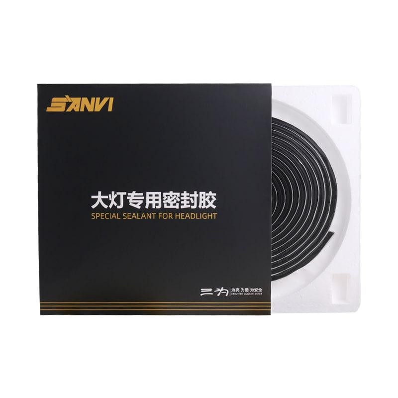 Герметик універсальний професійний Sanvi бутиловий чорний (автомобільний для фар) стрічка/бобіна Харків - фото 1