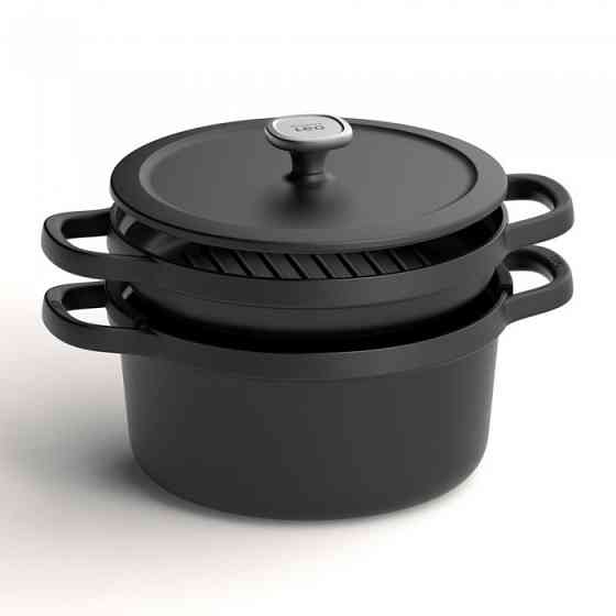 Каструля BergHoff Leo Graphite, чавун, діам. 24 см, 5,7 л 3950466 Код: 011687 Рівне