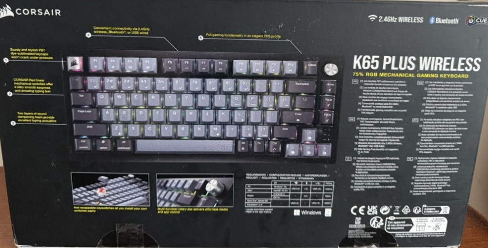 Клавиатура Corsait K65 plus. Киев - изображение 1