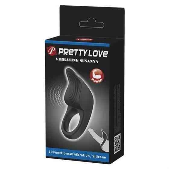 Ерекційне кільце - Pretty Love Vibrating Susanna Cock Ring Black Sex Aura Київ