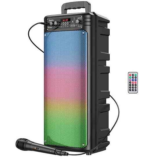 Bluetooth колонка портативна, караоке HOCO BS52, з мікрофоном і пультом ДК, чорна Вінниця