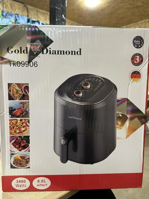 Аэрогриль Аэрофритюрница Gold Diamond Tk 09906 3400w 8L Коломия - фото 1