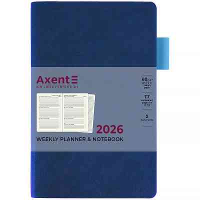 Тижневик Axent датований 2026 Partner Soft Muse 125х195, синій (8527-26-3-A) Вінниця