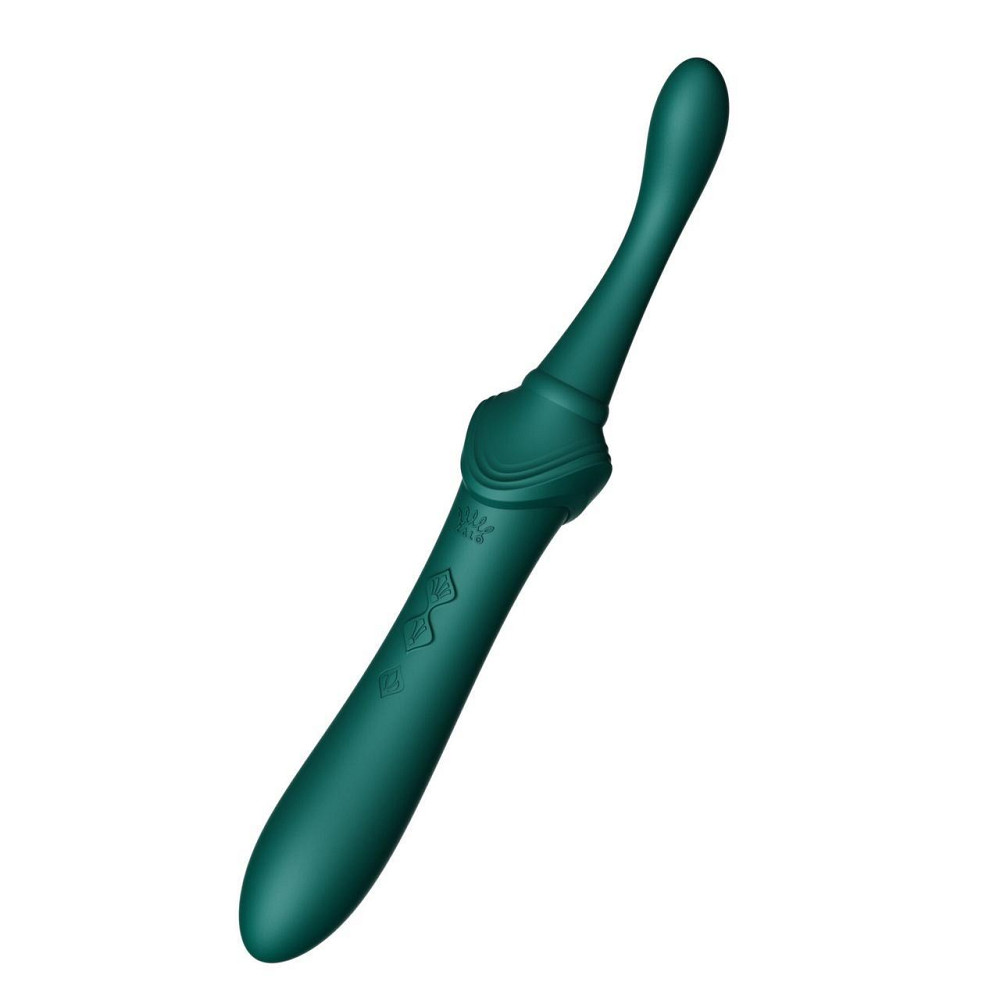 Мультифункціональний вібратор Zalo — Bess 2 Turquoise Green, 4 насадки, підігрів Sex Aura Київ - фото 7