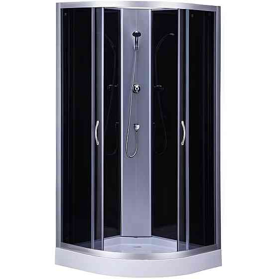 Душовий бокс півкруглий без даху SAN L90GBS (L90B) BRAVO (3уп.) Київ