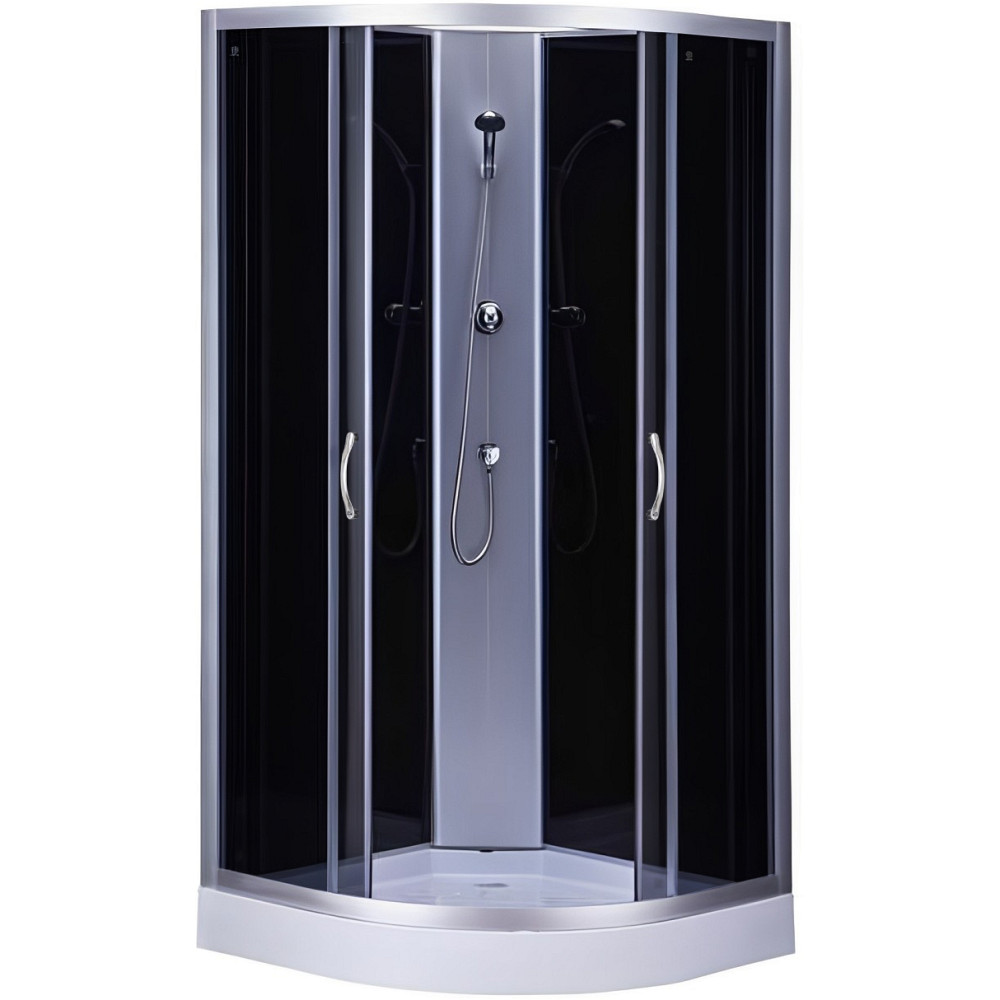 Душовий бокс півкруглий без даху SAN L90GBS (L90B) BRAVO (3уп.) Тернополь - изображение 1