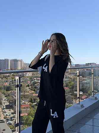 Жіночий легкий спортивний костюм із футболкою "Amante" |  Норма та батал Чорний, 54-56 Київ