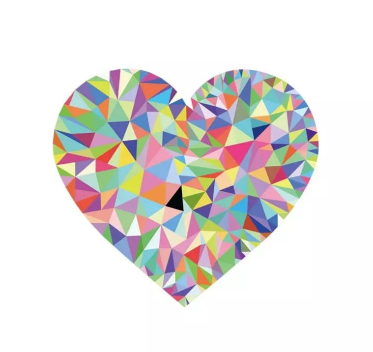 Термоаппликация для одежды Сердце витражное Киев - изображение 1