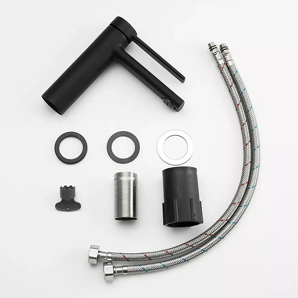 Змішувач для умивальника FRAP F1067-6 чорний Київ - фото 3