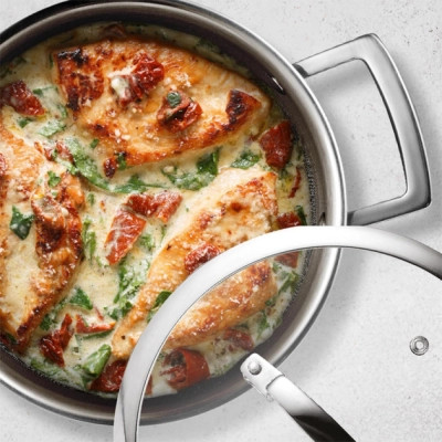 Кастрюля Bergner Steelblue, з кришкою 20 см (BG-33221-BL) Винница - изображение 3