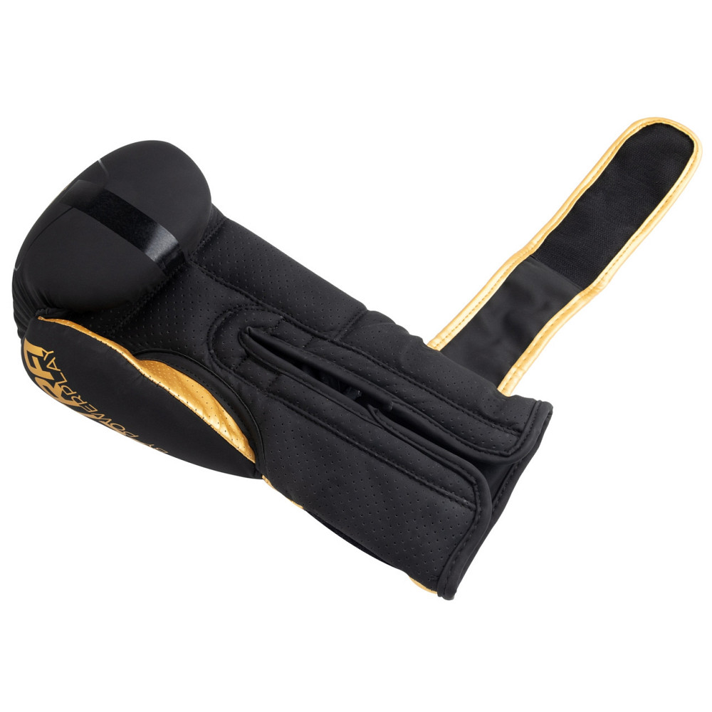 Боксерські рукавиці PowerPlay 3024 Ultra Mat Чорно-Золоті 12 унцій Кам'янське - фото 6