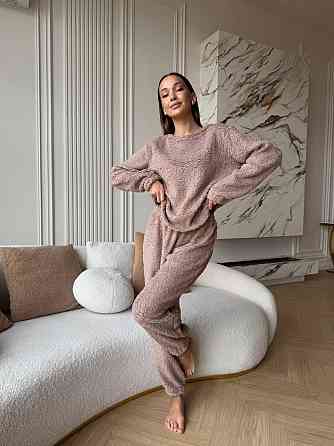Женская махровая пижама Teddy Шоколадный 48/52 Харьков