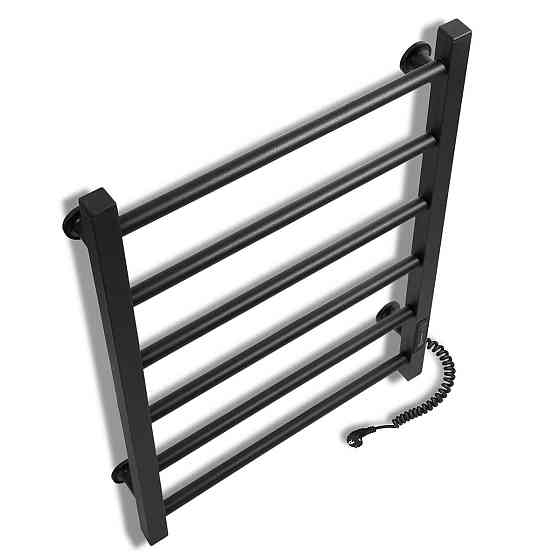 Електрична рушникосушарка Laris Зебра Альфа ЧК6 400Х600 Е чорна, праве підключення Київ