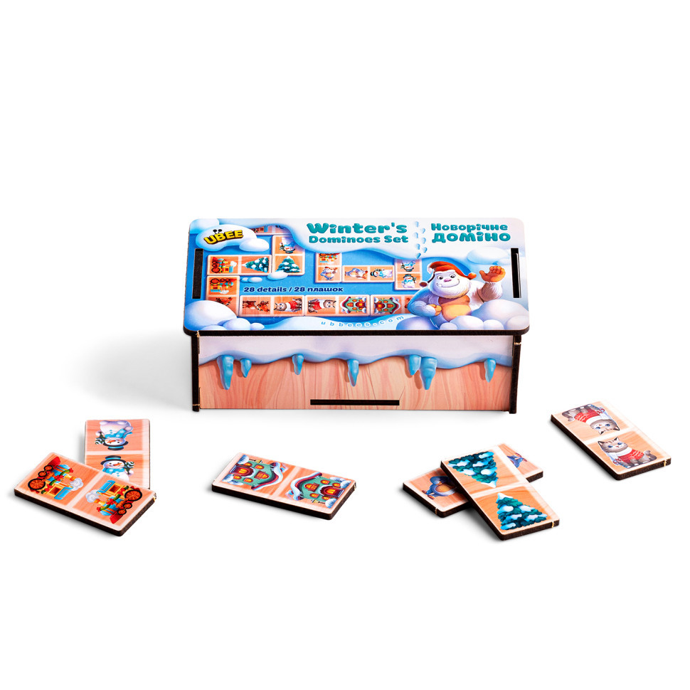 Настільна гра "Новорічне доміно" (ПСД242) PSD242, 28 плашок Вінниця - фото 2