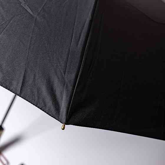 Автоматический зонт с деревянной ручкой, черный Киев